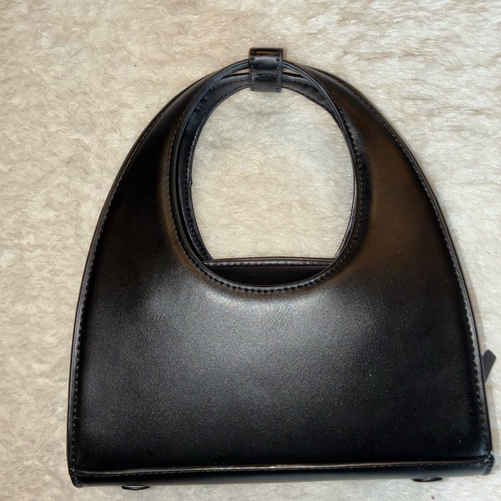 ZARA Geometrical Mini City Bag - black